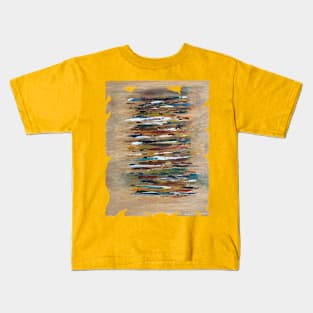 Abstract old colourful paper Kids T-Shirt